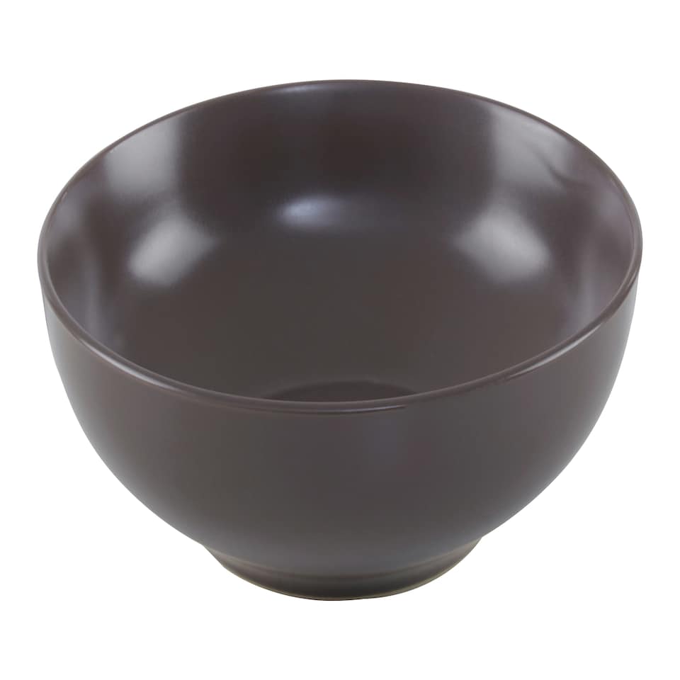 image 1 of Interiors By Premier Scratch-Resistant 12 Piece Brown Dinner Set,Simple Plates & Bowls Set For Daily Use,Stoneware Crockery Set