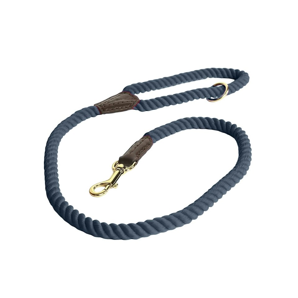 image 1 of Digby & Fox Twisted Dog Lead - Navy - One Size