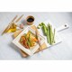 image 3 of Plate set Algon Disposable White Sugar Cane Squared 26 cm (8 Units) N/A