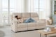 image 7 of Beige Fabric 2 Seater Manual Recliner Sofa VISCONTI