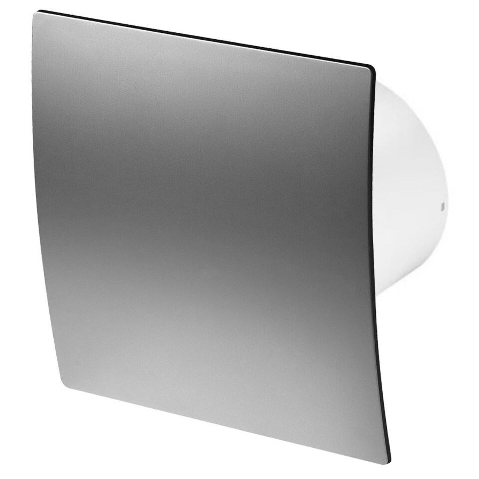 image 1 of 100mm Humidity Sensor Extractor Fan Satin ABS Front Panel ESCUDO Wall Ceiling Ventilation