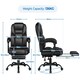 image 3 of Yaheetech Height-Adjustable Computer Chair Black