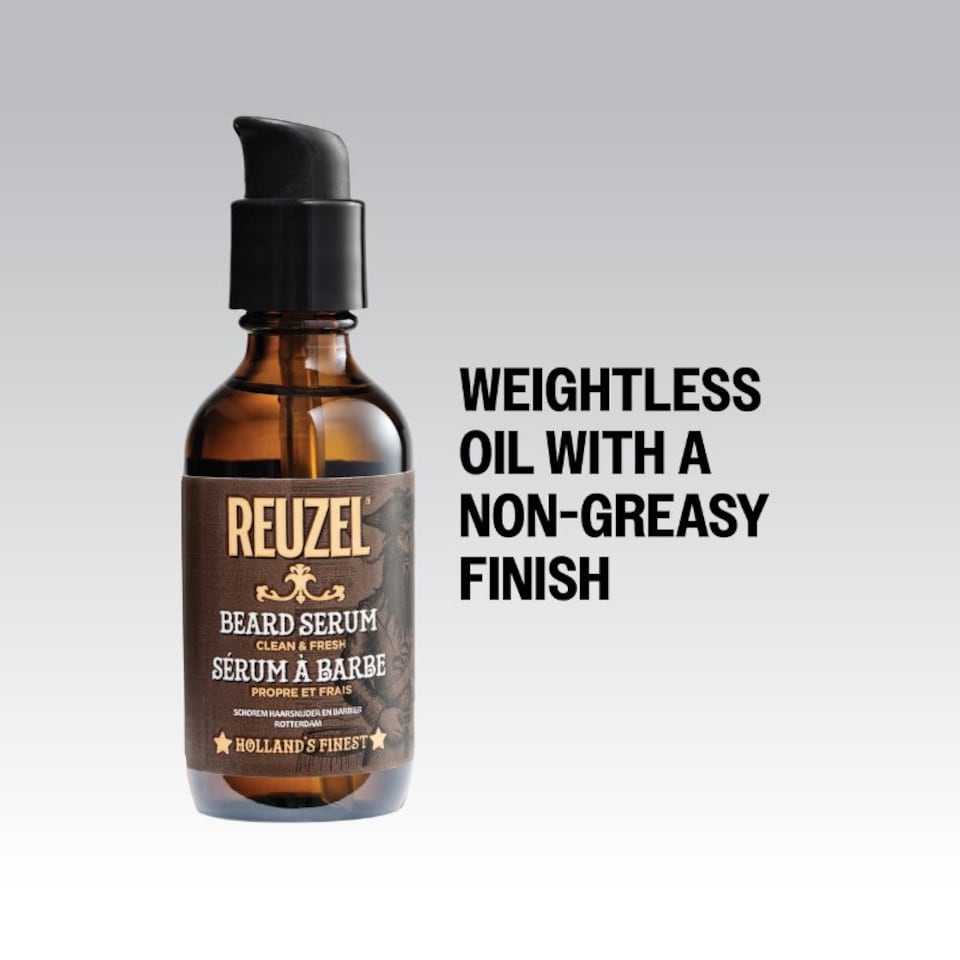 image 1 of Reuzel Clean And Fresh Beard Serum Light, Citrus Mint Scent Formulated For Your Beard And Skin Won'T Clog Pores Natural NonGreasy Finish Softens With Weightless Feel Vegan Formula 2 Oz | Multi | Can you make a product discription for this product please