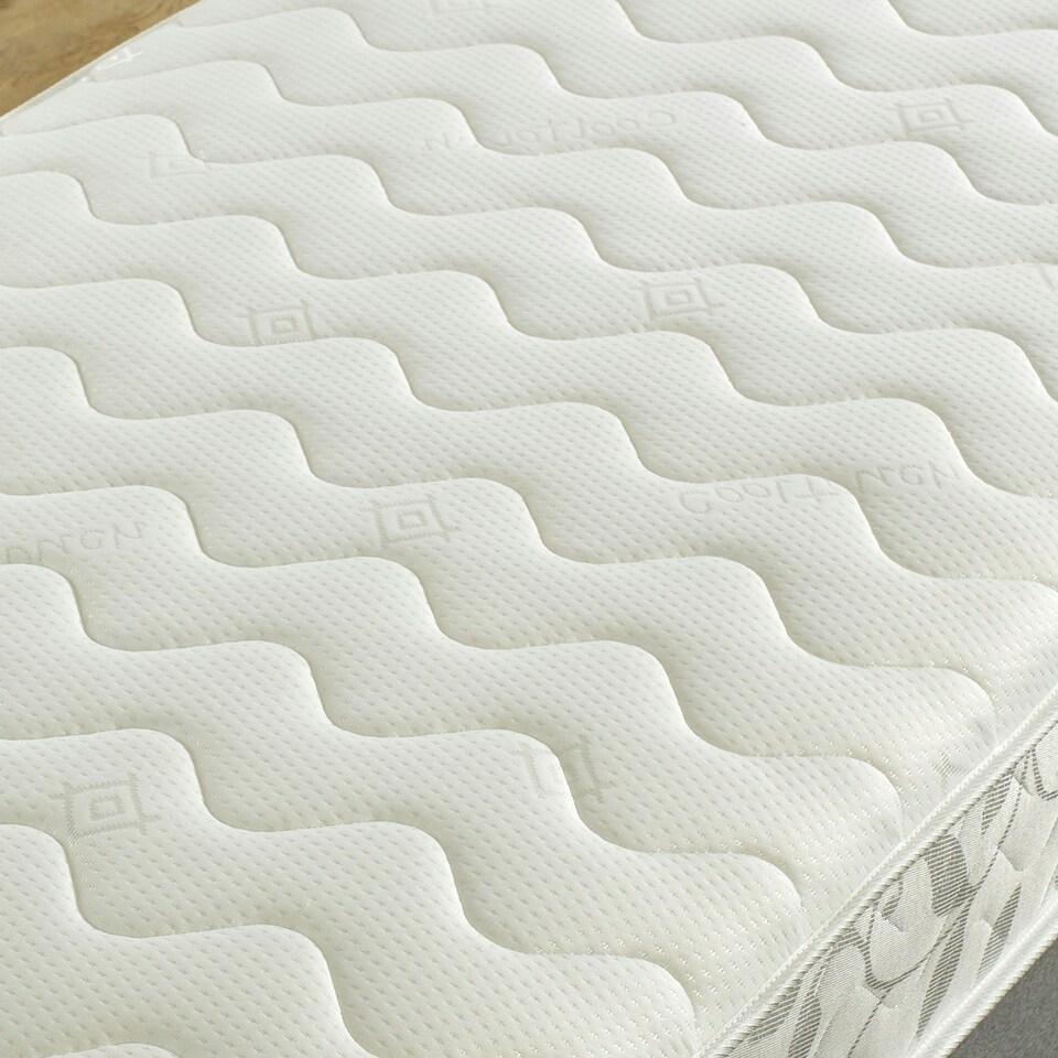 image 1 of Close Wave Hybrid Mattress - 8" Deep, Memory Foam Comfort Layer | White | Single