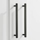 image 4 of Pushka Home Solid Brass Hexagonal Bar Handle 384mm - Black