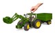 image 7 of Bruder John Deere 7R 350 frontloader and tandemaxle tipping trailer Construction Loader Model
