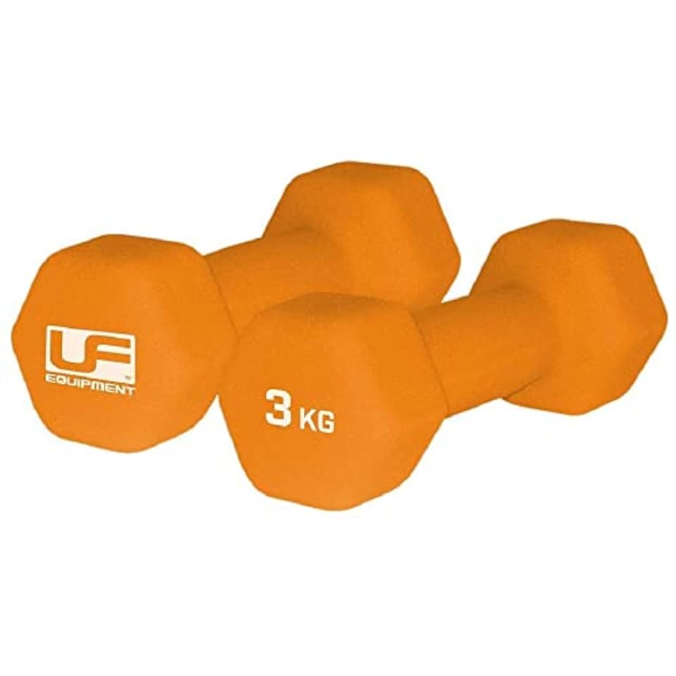 image 1 of Urban Fitness Neoprene Covered Hex Dumbbells Fitness (Pair) Pink 2 X 0.5kg