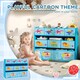 image 5 of AIYAPLAY 3-Tier Toy Organiser Shelf with 9 Storage Boxes for Bedroom, Blue