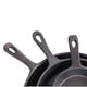 image 3 of Oypla Set of 3 Cast Iron Non Stick Skillet Frying Cooking Pans