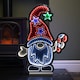 image 2 of 60cm Light up Christmas Gonk with Candy Cane Infinity Decoration with LEDs