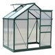 image 1 of Outsunny 6x4ft Walk-In Polycarbonate Greenhouse Plant Grow Galvanized