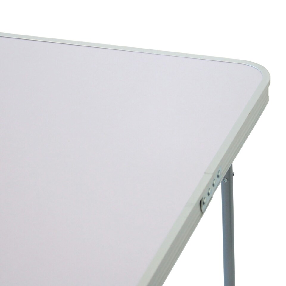 image 1 of Oypla 80cm Portable Folding Outdoor Camping Kitchen Work Top Table White