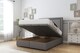 image 2 of Sloomy Lancaster Pewter Dumfries Ottoman Bed Base With 26" Strutted Headboard 2'6 Small Single | Grey | Pewter | Small Single | 1