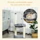 image 2 of PawHut 83cm Cat Tree Tower with Sisal Scratching Post Hammock Toy Grey
