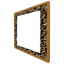 Ancient egyptian border (Picture Frame) Brown | Oak | L