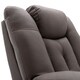 image 3 of Afton Electric Technology Fabric Auto Recliner USB Lounge Sofa Chair (Brown)