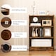 image 2 of COSTWAY 3 Tier Bookcase Floor Standing Open Bookshelf Bedroom Modern Display Cabinet