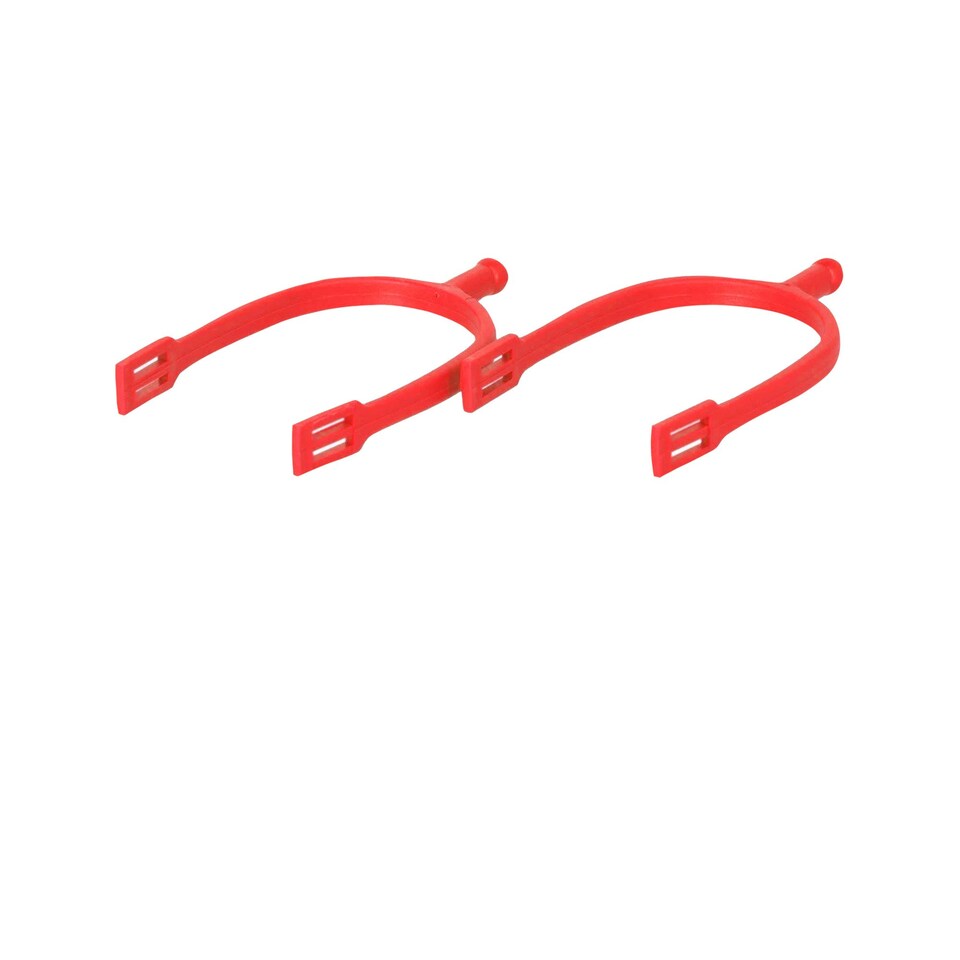 image 1 of Shires Unisex Adult Plastic Ball End Spurs - Red - One Size