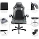 image 7 of Vida Designs Coma Racing Gaming Office Chair Computer Desk Table Chair, Grey