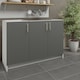 image 2 of JD Greta Kitchen Base Sink Unit 1200mm Cabinet With Doors 120cm - Grey Matt