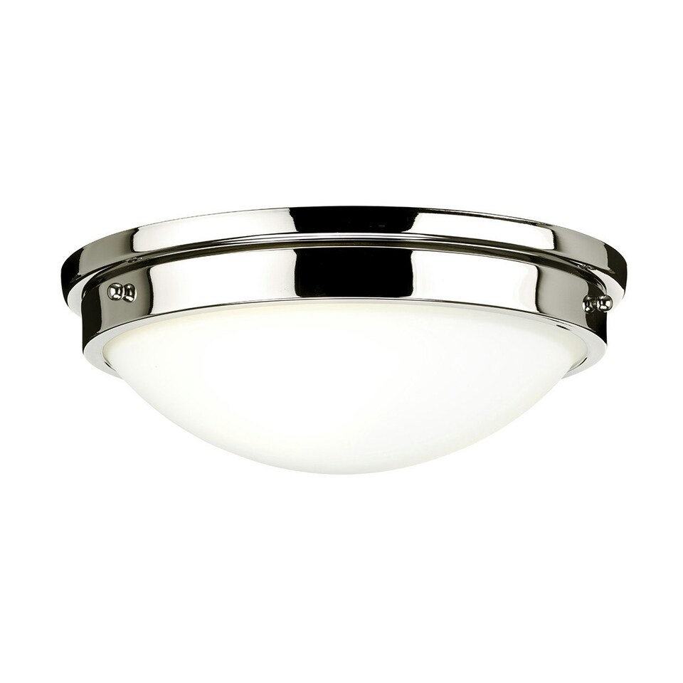 image 1 of Gravity Round Flush Light, Polished Nickel