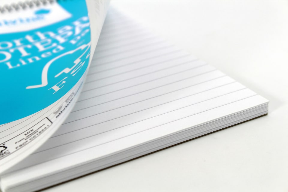 image 1 of FSC Certified Shorthand Wirebound 160 Lined Pages Notepad