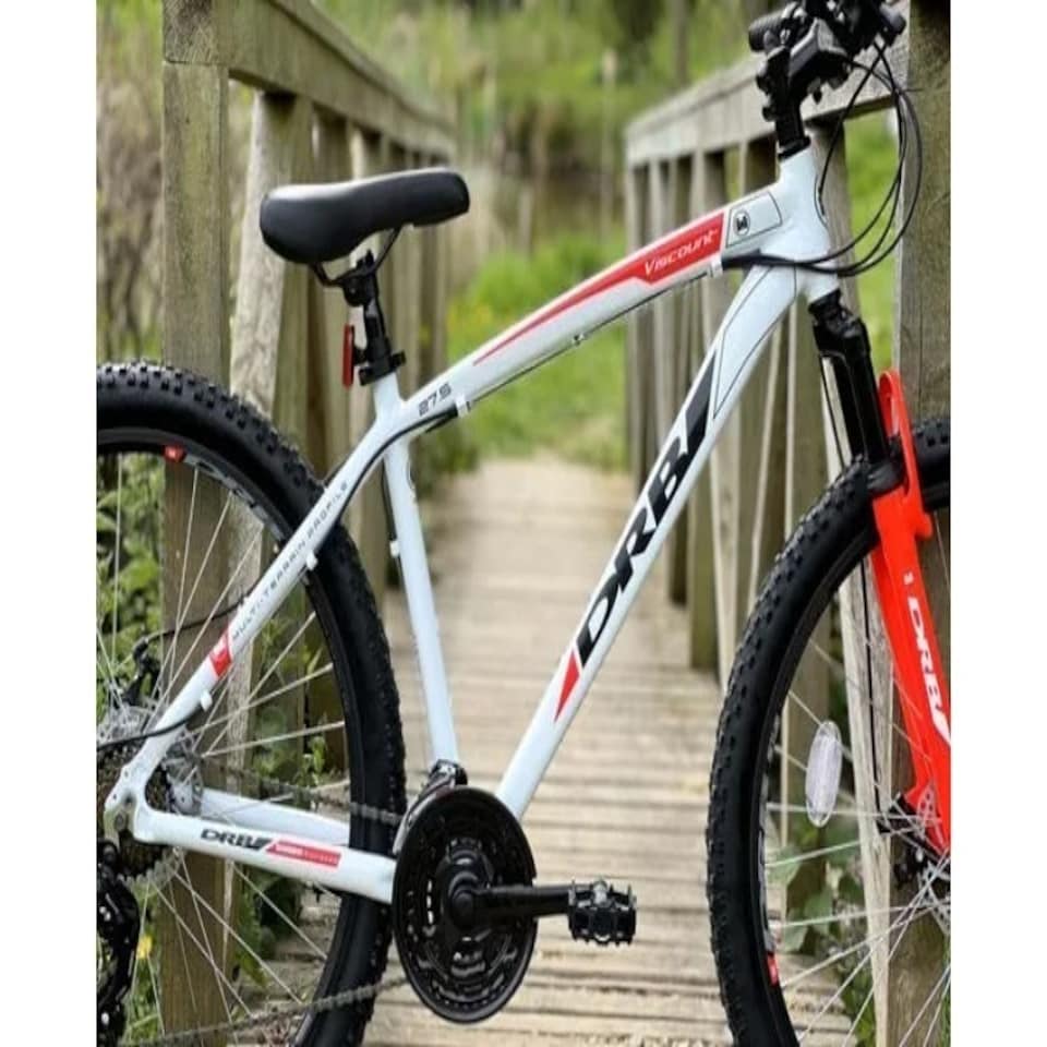 image 1 of Dallingridge Viscount HT Mountain Bike 27.5in Wheel, 15in Frame - White/Red