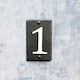 image 5 of Nicola Spring Slate House Sign - 9 x 14.5cm - Number 1