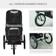 image 3 of PawHut 3 Wheel Pet Stroller, for Medium Small Dogs, Foldable Cat Pram - Grey