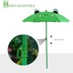 image 6 of Outsunny Foldable Patio Kids Metal Picnic Table w Frog Umbrella Green 4-piece