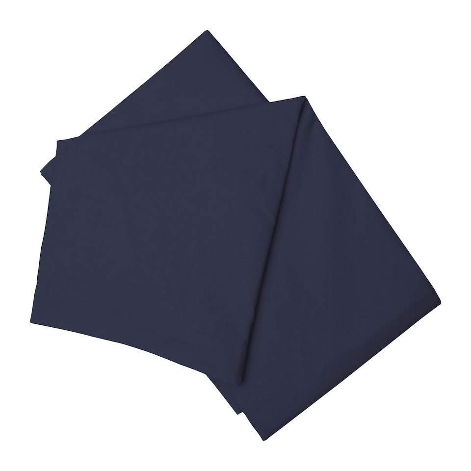 Belledorm Easycare Percale Flat Sheet - Navy - King/Superking
