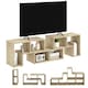 image 9 of HOMCOM TV Unit for TVs up to 75 Inches, Free Combination TV Stand, Grey