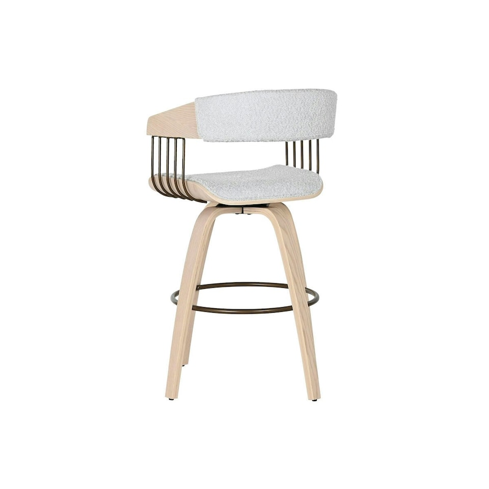 image 1 of Dining Chair Home ESPRIT Grey Polyester Wood 51 x 55 x 91 cm Grey