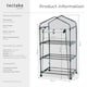 image 6 of Greenhouse - with wheels, 3 shelves, tarpaulin cover, 69 x 49 x 133 cm