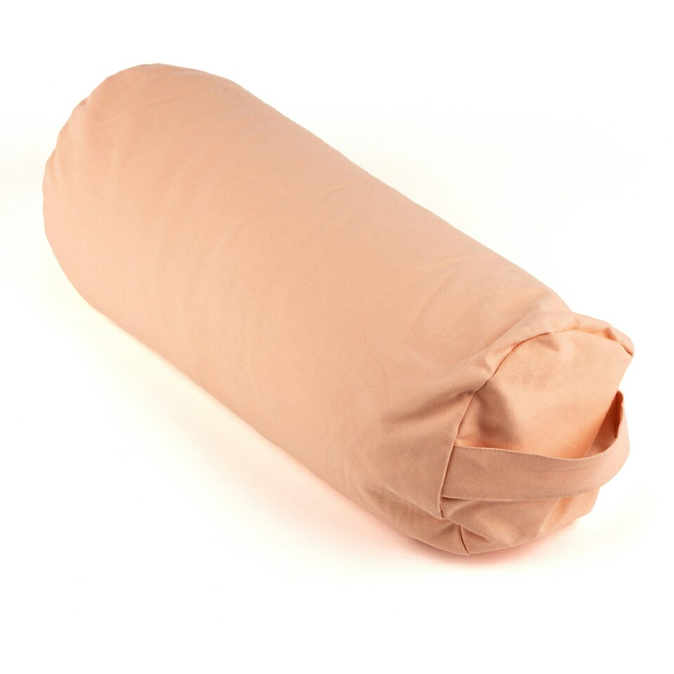 image 1 of Myga Pink Yoga Buckwheat Support Bolster Pillow