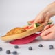 image 5 of Tiny Dining Children's Bamboo Suction Plate - Red Red