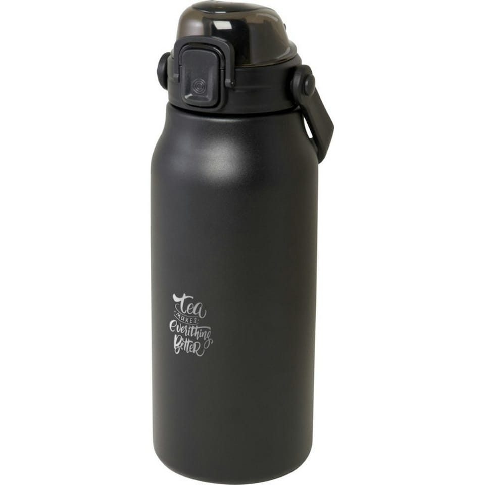 image 1 of Giganto Recycled Stainless Steel 1.6L Insulated Water Bottle - Solid Black - One Size