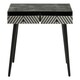 image 2 of Interiors by Premier Black and White Two Drawer Console Table Black