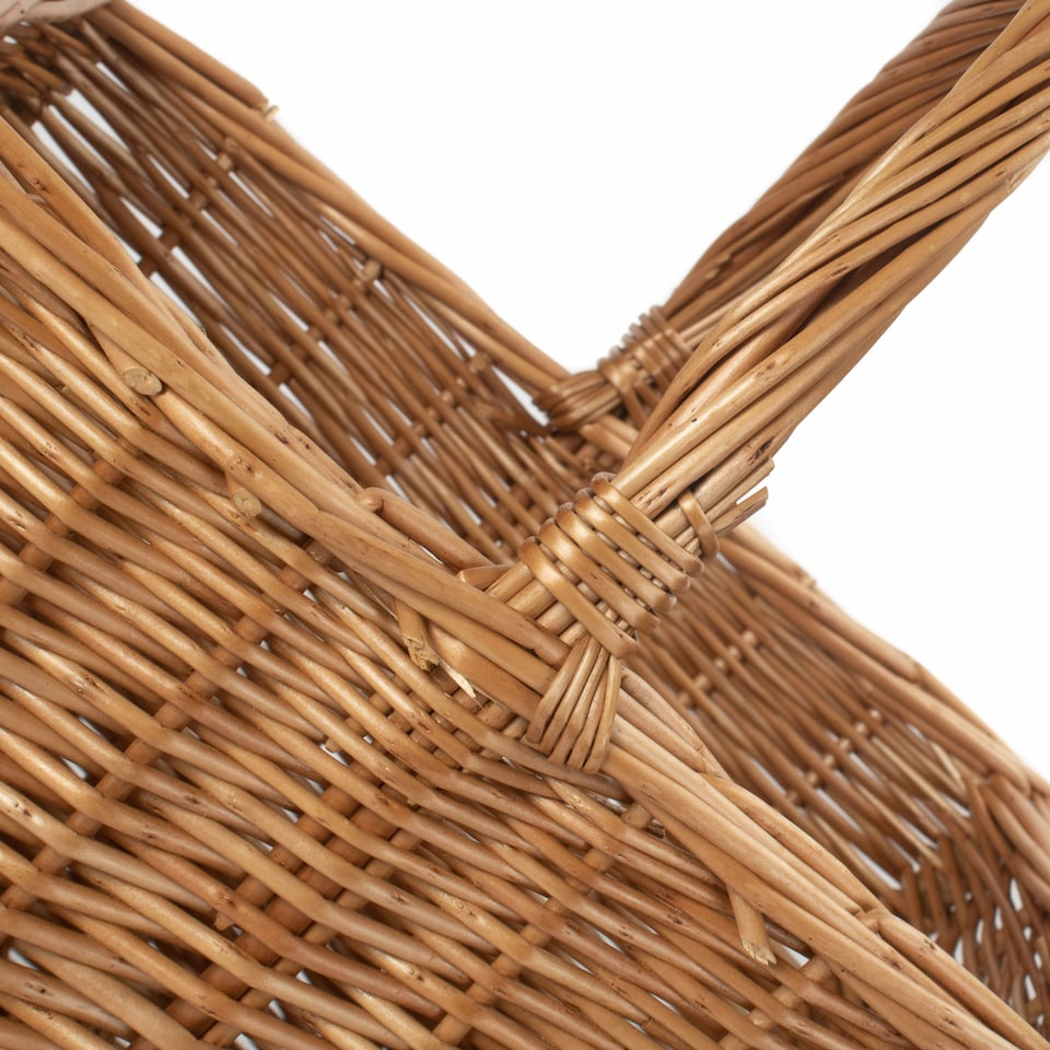 image 1 of Shopping Basket Deluxe Butchers Basket | Brown | Brown | One Size