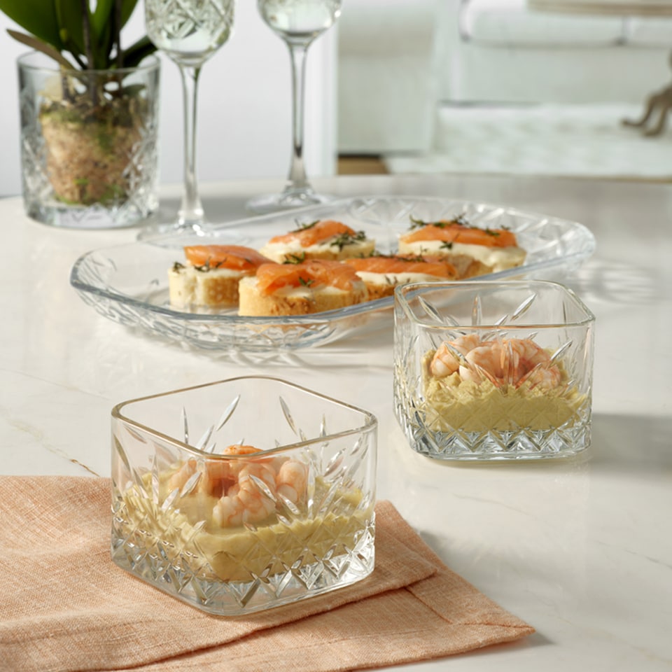 image 1 of Queensway Home & Dining Glass Dessert Bowls Set | Clear | 8 Bowls