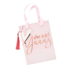 She Said Yaaas Hen Party Paper Party Bag with Handles 20cm - Pack of 5