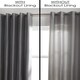image 3 of Pencil Pleat Blackout Curtain Lining 228cm x 221cm White White | White