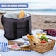 image 7 of GEEZY Zip Up Cooler Bag Insulated Picnic Food Carrier Grey 30L
