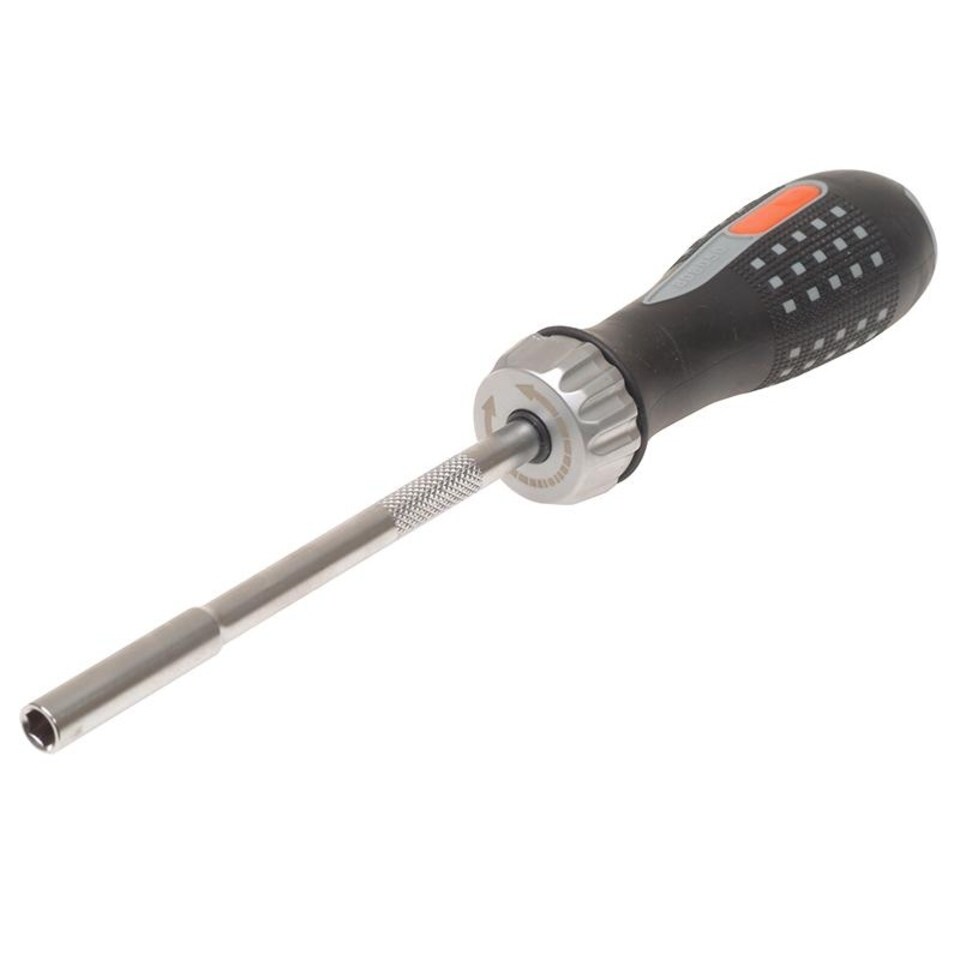 image 1 of Bahco 808050 Ratchet Screwdriver & 6 Bits | Multi | Multi Colour | One Size | 1