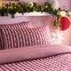 image 2 of Fusion Holly Gingham Duvet Cover Set Red