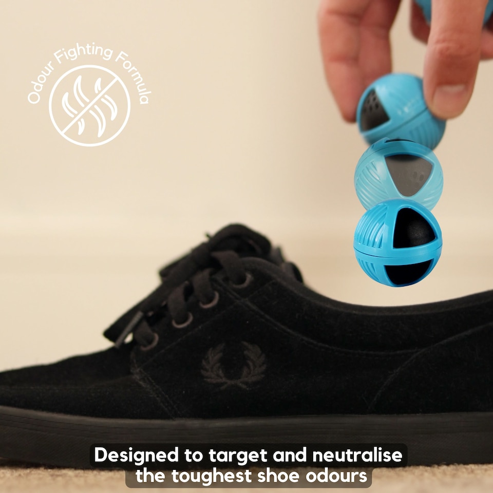 image 1 of Odour Buster Shoe Deodoriser Balls - Ultimate Sneaker Deodoriser & Shoe Freshener (Pack of two)