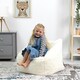 image 2 of icon Kids Teddy Bear Armchair Bean Bag Natural Childrens Bean Bags Cream