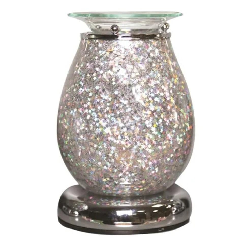 image 1 of Aroma Glitter Electric Wax Melter 17cm | Multi | One Size