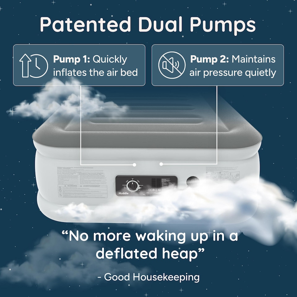 image 1 of HUDDLE NEVER DEFLATE AIR BED - SINGLE