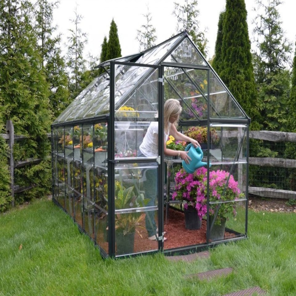 image 1 of Greenhouse Harmony 6 x 10 - Polycarbonate - L306 x W185 x H208 cm - Grey